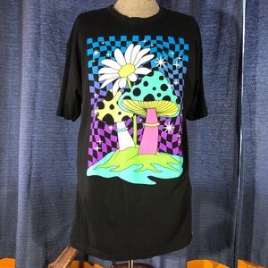 In to the AM Black Graphic T-Shirt Design Size 2XL